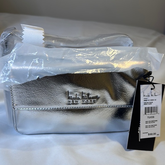 Nicole Miller Silver Crossbody Bag - Picture 2 of 5